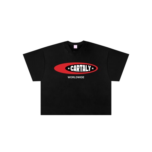 Cartaly Oval Block T-Shirt Black