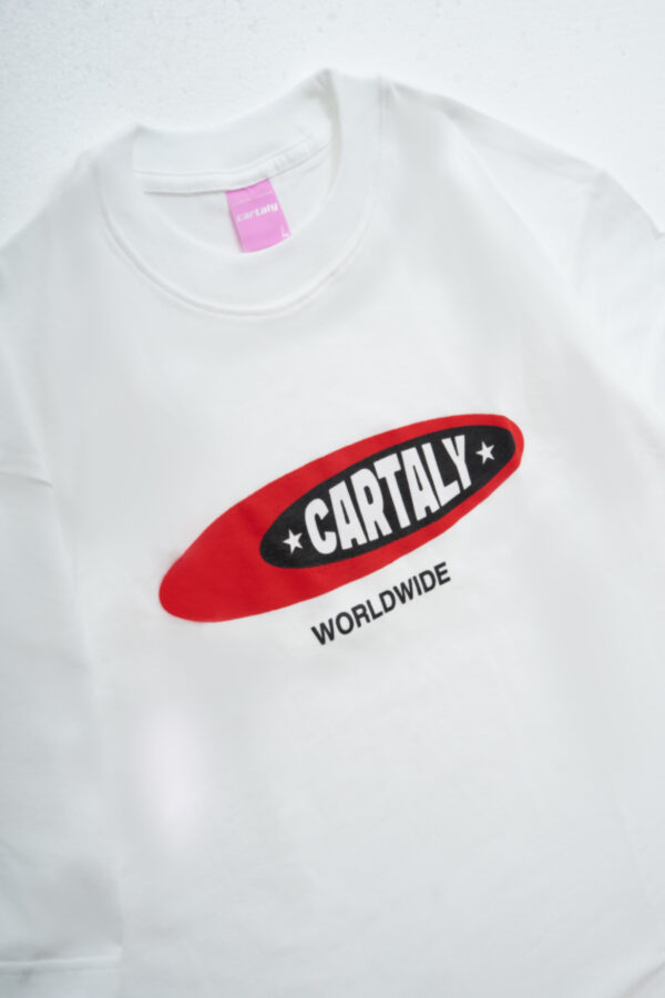 Cartaly Oval Block T-Shirt White