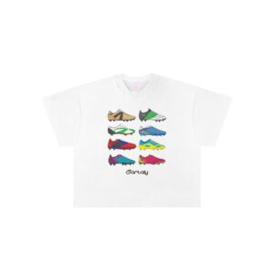 Cartaly Soccer Shoe T-Shirt White